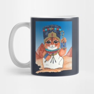 Neferkitty lucky cat art Mug